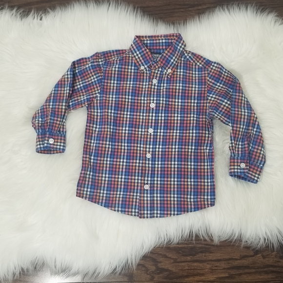 OshKosh & H&M Classic 2 Long Sleeve Cotton Button Down Dress Shirts Multicolored - Picture 9 of 16